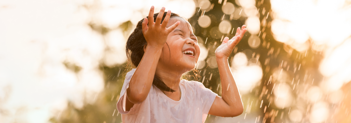 Wasserstrategie, Regentanz, Spiel im Regen